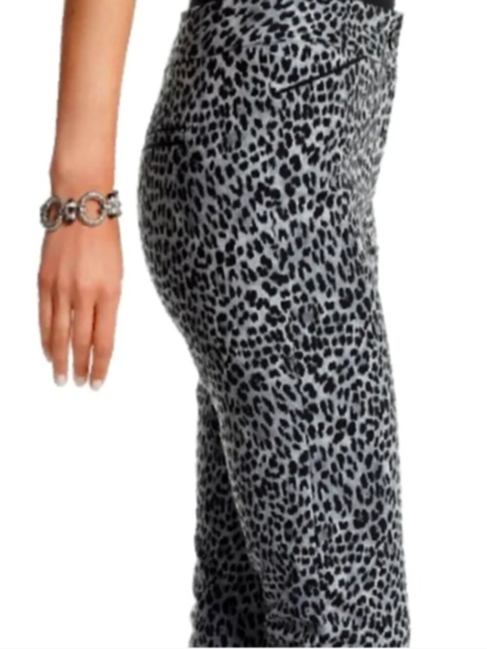 White House Black Market Leopard Print Pants size 4